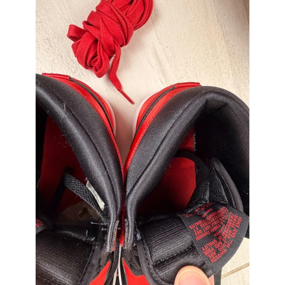 Nike Air Jordan 1 High OG Satin Bred Black Red FD4810-061 Mens 7 Womens 8.5
